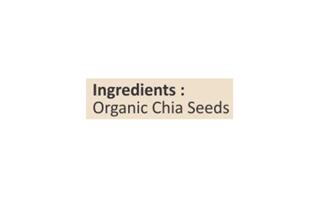 Orgrain India Organic Chia Seeds    Glass Jar  150 grams